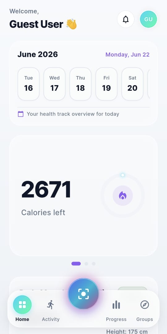 Sabtrack app screen